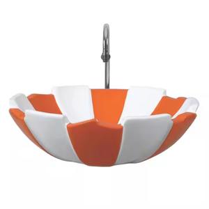 Table de forme ovale lavabo lavabo Salle de bains Comptoir Art Lavabo Lavabo Table Lavabo Céramique Irrégulier Art Bassin - Product Image 2