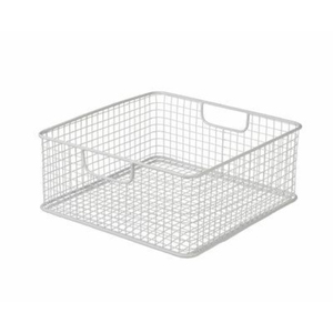 Modern Black Iron <b>Wire</b> <b>Storage</b> <b>Basket</b> Stackable Metal Hanging Organizer Bin For Kitchen Pantry Cabinets & Home Organization - Product Image 1