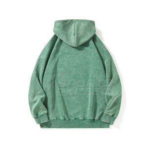 Sweats à capuche délavés à l'acide de grande taille les plus vendus pour hommes Concevez votre propre logo Sweats à capuche délavés à l'acide - Product Image 2