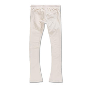 Pantalones de chándal apilados para hombre de algodón 100% al por mayor, chándal informal con cordón y logotipo personalizado, ropa de calle OEM - Product Image 5