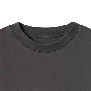 เสื้อยืดเปล่าขายส่ง เนื้อผ้าหนา ทรงโอเวอร์ไซส์ ซักแล้ว เสื้อยืดผู้ชาย ออกแบบเองได้ ผ้าฝ้าย 100% ล้างสีแบบวินเทจ - Product Image 3