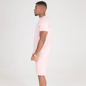 T-shirt court ensemble menthe vente en gros été nouveaux hommes décontracté shorts ensembles 2025 à manches courtes t-shirt Shorts solide survêtement ensemble - Product Image 4