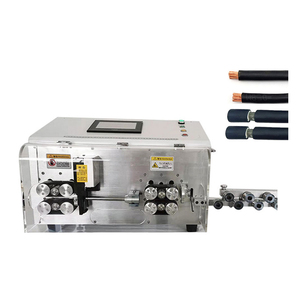 Square Electronic <b>Cables</b> Cut And <b>Strip</b> <b>Machine</b> With Wire Cutting And Peeling Blades - Product Image 2
