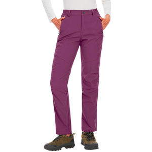 Pantalon softshell léger pour femme respirant imperméable coupe-vent pantalon d'extérieur parfait pour la randonnée, le trekking, le ski - Product Image 3