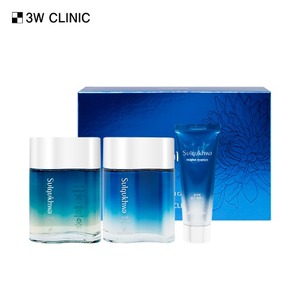 Ensemble de soins de la peau à base de plantes 3W Clinic, 3 pièces, chrysanthème des neiges, ingrédients hydratants pour homme - Product Image 1