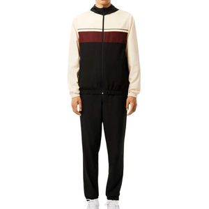 Chándal cortavientos ligero de nailon personalizado para hombre, conjunto de Jogger de poliéster, chaquetas reflectantes con cremallera y conjunto de pantalones de chándal de nailon - Product Image 1