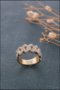 Luxury Hip Hop Moissanite <b>Ring</b> Sparkling Diamond Rhodium Plated <b>Wedding</b> Gift for <b>Men</b> & Women - Product Image 2