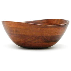 Bol en bois de qualité durable, finition naturelle, pour la table à manger à la maison, décoratif et servant de saladier, fruits, utilisation de bol en bois - Product Image 5