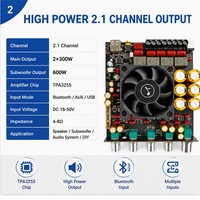 Module amplificateur audio numérique haute puissance AS21PRO 2.1 canaux 300W*2+600W TPA3255, directement de l'usine