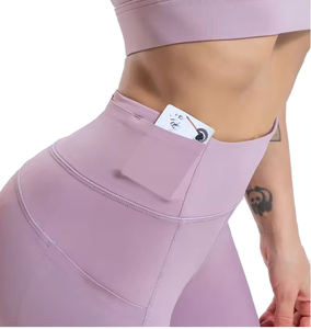 Pantalon de yoga taille haute pour femme avec poches Legging d'entraînement de contrôle du ventre pour le yoga de gymnastique 2024 - Product Image 3