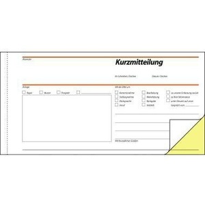Papel autocopiativo SIGEL A4 Landscape 1/3 DIN, 1 copia, 2 x 40 hojas, para mensajes cortos - Product Image 1