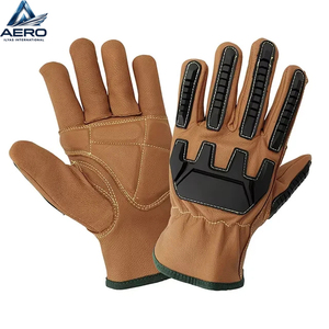 Guantes de Impacto Personalizados de Cuero Sintético de Alta Calidad, Protección para las Manos con Inyección de TPR, Antiestáticos, Resistentes a Impactos y Perforaciones - Product Image 4