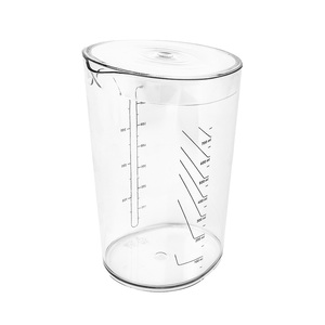 Brocca ovale graduata con coperchio 0,75L (Plastiche 1702) - Product Image 1