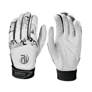 Guantes De bateo De béisbol transpirables Cabretta cuero OEM diseño Softball cuero logotipo personalizado Guantes De Bateo De Beisbol - Product Image 5