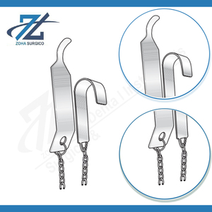 Retractor Parker Manual para Pinza Lowman, Instrumentos Quirúrgicos de Acero Inoxidable, 850 mm, Cirugía General, Certificado CE, Pakistán - Product Image 3