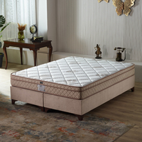 Lit de couchage européen en bois massif élégant de haute qualité, double caractéristique, lit queen king size en tissu, meubles turcs