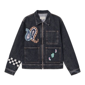 Chaquetas Vaqueras de Mezclilla para Hombre de la Mejor Calidad al por Mayor, Chaqueta Vaquera de Manga Larga con Tela Personalizada para Hombre - Product Image 3