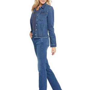 Top Trending Style Women's Denim <b>Jacket</b> Premium Quality Comfortable Waterproof Breathable Cotton Finished Winter Ladies Low MOQ - Product Image 2