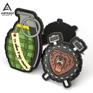 Parches de Vuelo 3D de PVC AIFRAN |   Insignia de Moral de Helicóptero y Avión a Reacción con Diseño Digital |   Logotipo de Cactus del Desierto en Goma |   Etiqueta de Equipo Táctico - Product Image 1