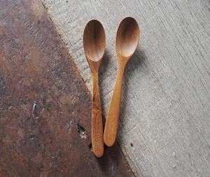L Grande cuillère en bois de hêtre de style japonais sans laque, cuillère à soupe de restaurant domestique Outils de cuisine en bois - Product Image 3