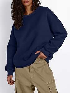 Sudadera con Capucha Personalizada con Logotipo, Cuello Alto, Tejido Acanalado de Peso Medio, 100% Algodón, Holgada, Transpirable, para Mujer - Product Image 4