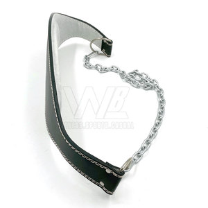 Ceinture de musculation pour hommes et femmes - Matériel en cuir de vachette, fermeture à chaîne en acier, protection professionnelle, support de fitness robuste - Product Image 4