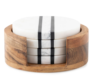 Sous-verres en bois de forme ronde antique avec support pour boissons chaudes et froides Essentiels de cuisine Fournisseur indien à bas prix - Product Image 4