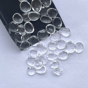 10mm 12MM 16mm Topacio blanco Natural tamaño libre facetado Rosa corte Polki rebanadas piedras preciosas sueltas a granel al por mayor nuevo Stock de calidad superior - Product Image 1