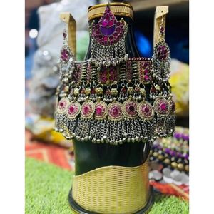 Best Design Handmade Turquoise Alloy Vintage Kuchi <b>Jewelry</b> <b>Sets</b> <b>for</b> <b>Women</b> High Quality Customized - Product Image 3