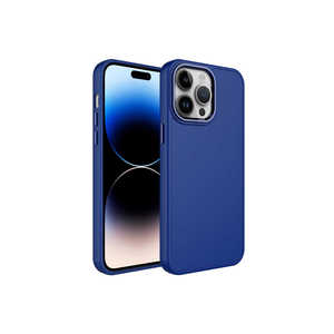 Funda Protectora de Lujo Netzy Azul Marino SAFA Luna Series para iPhone 13 Pro, Carcasa de Silicona con Marco Metálico de TPU Suave, Acabado Electrochapado - Product Image 1