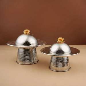 Juego de Cuatro Fruteros Árabes de Moda con Soporte, Diseño Moderno, Acabado Dorado Ecológico para Ramadán - Product Image 4