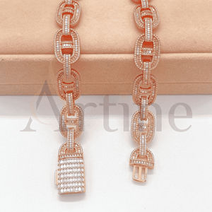 Joyería de cadena de moda para hombres, acero inoxidable chapado en oro para uso diario - Product Image 1