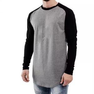 T-shirt à manches longues double couche pour hommes, nouveau style streetwear tendance, manches flamme graphiques à impression complète, coupe surdimensionnée - Product Image 6