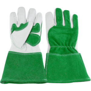 Guantes industriales de seguridad de cuero de grano de piel de vaca, resistentes a chispas con soldador TIG, protección dividida Natural para uso diario - Product Image 4