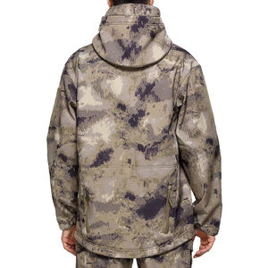 Chaqueta de Caza Impermeable para Hombre, Camuflaje, Softshell Táctica, para Exteriores, Cortavientos, Forrada de Polar, con Capucha, para Pesca - Product Image 6