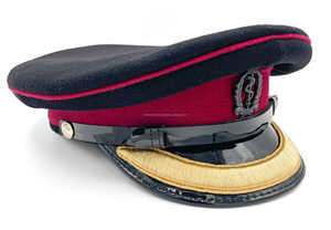 Casquette brodée à la main, chapeau d'uniforme marine personnalisé, bordure argentée, couvre-chef professionnel pour tenue de cérémonie en provenance du Pakistan - Product Image 4