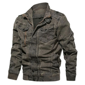 Veste en jean tendance pour hommes, col montant, vêtements d'extérieur décontractés avec style cowboy, veste en jean tendance et décontractée pour hommes - Product Image 3