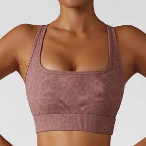 Ensemble de vêtements de yoga et de fitness pour femmes, impression personnalisée, ensemble de sport côtelé 2 pièces, vêtements de sport actifs, ensembles de leggings de yoga - Product Image 6