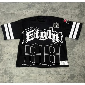 Venta al por mayor 300g DTG impreso gráfico personalizado Camiseta 100% algodón Hombre Boxy ajustado ropa de calle de gran tamaño - Product Image 3