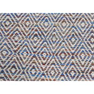 พรมจาไพร์ US Abrash สีน้ำเงิน ลายเรียบ ทอจากขนสัตว์และใยวิสโคส ลายเรขาคณิต รุ่น ADWV-13047 สำหรับใช้ในบ้าน - Product Image 3