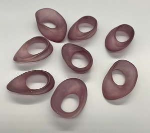 Rond de serviette classique Design unique en bois avec perles Support de tissu de meilleure qualité pour les mariages de décoration de la maison - Product Image 2