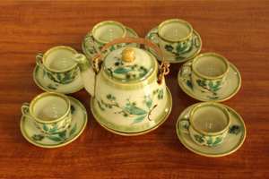 Service à thé en porcelaine de style vintage Décor d'art traditionnel Design classique Souvenir du Vietnam pour la décoration de la maison - Product Image 4