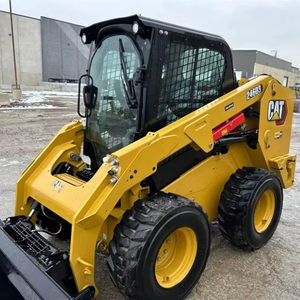 รถตัก4X4 Cat246D รถตักขนาดเล็กแบบลาดเอียงส่วนประกอบหลักมีมอเตอร์ปั๊มเครื่องยนต์ใช้ล้อหน้า - Product Image 6