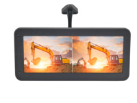 Miroir électronique AI de 12,3 pouces à réglage horizontal et vertical | Système CMS | Détecteur d'angle mort BSD | DVR 4 canaux | Moniteur 1080P pour flotte de camions