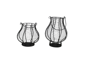 Bougeoirs créatifs en fer pour cage à oiseaux creuse en métal fini avec manteau en poudre d'or avec poignée de lanterne chauffe-plat - Product Image 4