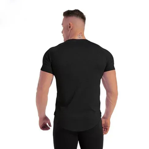 Camiseta deportiva de alta calidad para gimnasio, venta al por mayor, Camiseta holgada de manga corta con cuello redondo, ropa deportiva para hombre y mujer, camiseta unisex - Product Image 2