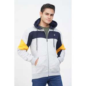 Pull-over léger à capuche zippé en molleton respirant pour homme, design uni décontracté, fabrication OEM ODM, vente en gros - Product Image 1