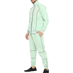 Survêtements en polaire technique avec logo personnalisé pour hommes, fourniture en gros respirante avec option de taille plus pour le jogging latéral d'hiver - Product Image 6