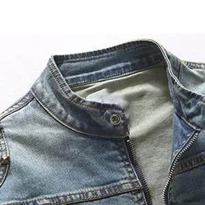 Veste en jean pour homme à prix de gros, tendance, en coton, faible MOQ, best-seller - Product Image 3