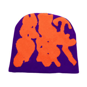 Gorros de Invierno Personalizados de Jacquard, Gorros de Punto Personalizados, Gorros de Mohair con Puño, Gorros Unisex Cálidos para la Temporada de Frío - Product Image 1